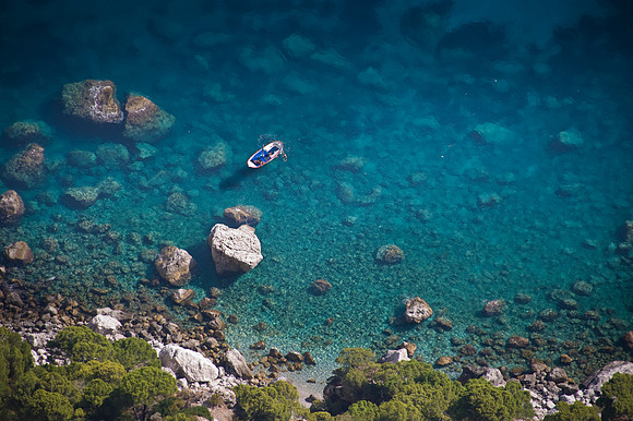 Top of chairlift, Capri